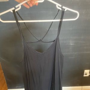 RVCA Black Swing Dress. Cross Cross Back Straps.